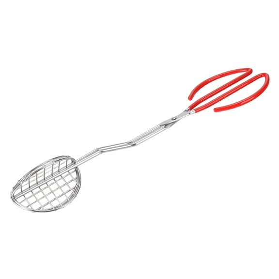 Stainless Steel Taco Shell Tong Potato Chips Tong Long Handle Crisps Tong Crispy Taco Shell Tong with Plastic Grip Fried Taco Tong for Cooking Fried Food Kitchen Restaurant Taco Maker Clamp