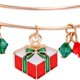thumbnail image 3 of Brazalete navideño para mujer, dijes navideños, acabado brillante, pulseras navideñas, 3 of 5
