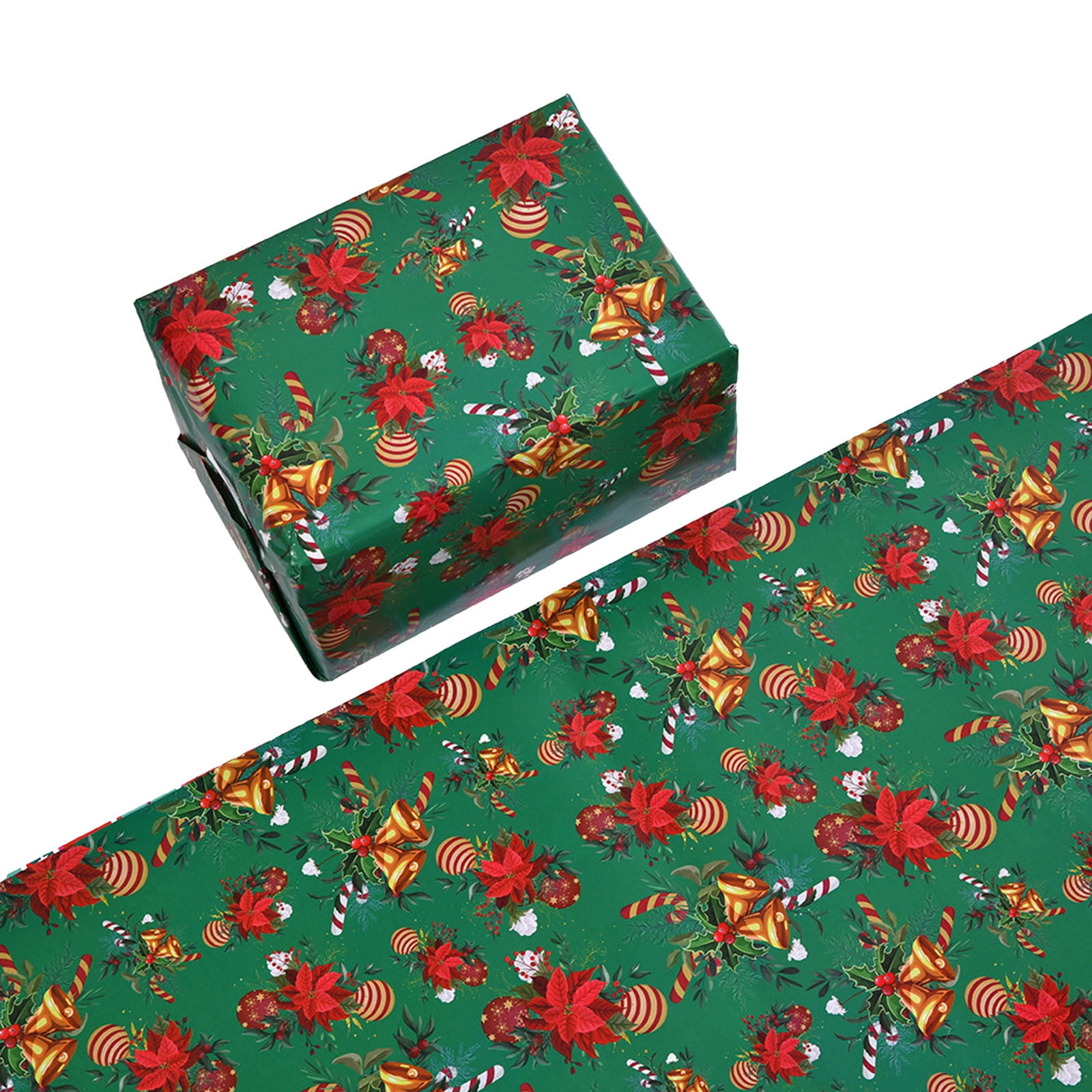 TYYMNDWP Christmas Wrapping Paper Green Gingerbread Man Wrapping Paper for  Christmas Birthday Valentine's Day Wedding Holiday Gift Wrap Funny Wrapping