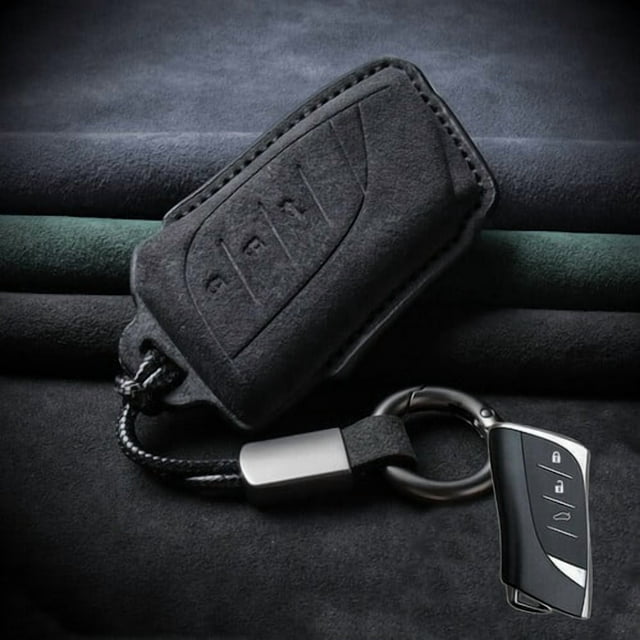 Car Key Fob Cover Case Protector Suede Leather Car Key Fob Case Cover For Lexus ES IS UX LS NX RX LC500 ES300h