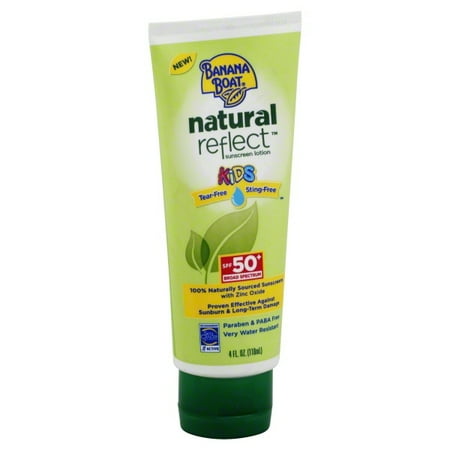 Energizer Banana Boat Kids Natural Reflect Sunscreen Lotion, 4 oz