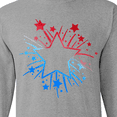 thumbnail image 4 of Inktastic Fourth of July Star Firework Long Sleeve T-Shirt, 4 of 5