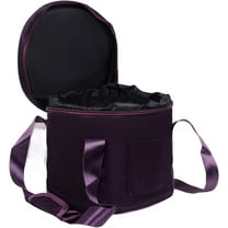 Crystal Singing Bowls Carrier Bag: 10 Inch Purple Thicken Dual Zipper Padded Carrying Case with External Pocket, Protective Travel Carry Storage Bag for Bowl Parts