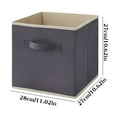 thumbnail image 2 of Saving Sale! Cameland Lidless Clothes And Toys Storage Box Desktop Storage Box Closet Drawer Non-Woven Storage Box Gray Style, 2 of 2