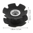 thumbnail image 2 of Toyvian 20Pcs Cycling Bike Fork Star Nut Black Stable Headset Lock Nut, 2 of 7