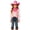 Light Pink, variant on Girls Outfit Western Cowboy Outfit Kids' Vest & Bandana Set with Hat(Light Pink,2-3 Years)