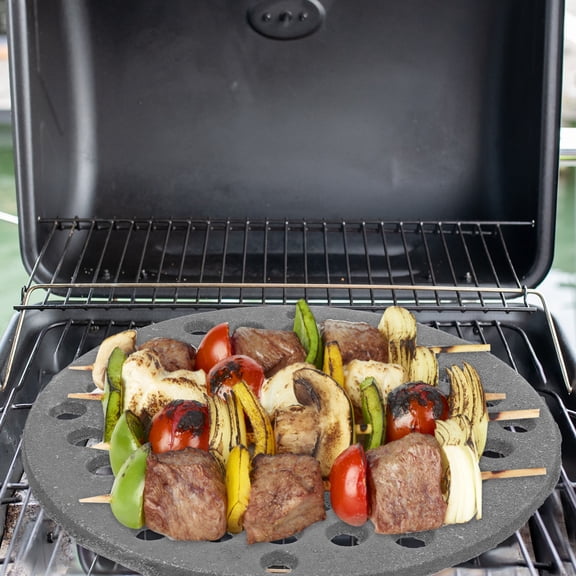 OUNONA Heavy Duty Cast Iron Grill Grate Outdoor Round Bbq Mesh for Consistent Heat Retention