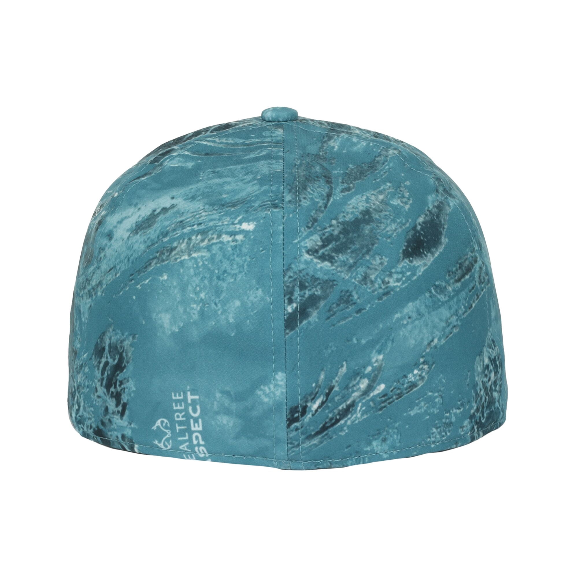 Realtree Men's Structured 6-Panel Stretch Adjustable Fishing Hat, Aspect Calypso Camo Fabric Crown