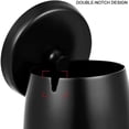 thumbnail image 3 of Cenicero Cool Rewera de acero inoxidable con tapa, para exterior, grande negro, 3 of 7