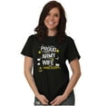 thumbnail image 5 of Military Logo Proud Us Army Wife Women's Graphic T Shirt Tees Brisco Brands S, 5 of 5