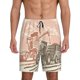 thumbnail image 1 of Balery Combine harvester working with tractor Pantalones cortos de pijama de punto de algodón para hombre con cinturilla y bolsillos-X-Large, 1 of 6