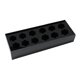 thumbnail image 5 of Jarrón de flores rectangular de acrílico negro largo para oficina y sala de estar 30x10x6.5cm 12 agujeros, 5 of 9