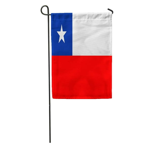 JSDART Blue Chile Flag Official Colors and Proportion Correctly National Red Garden Flag Decorative Flag House Banner 28x40 inch