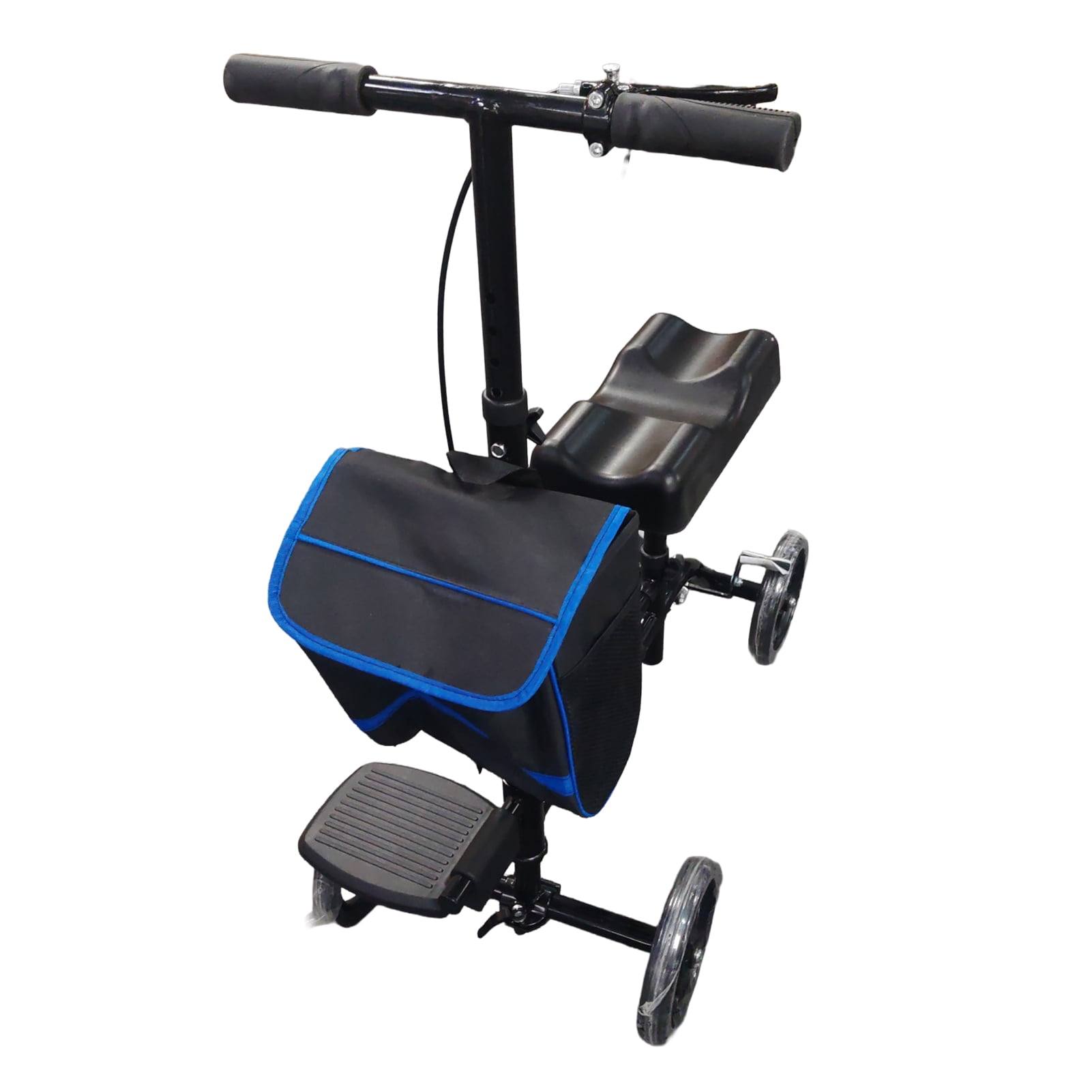 Knee Scooter with Adjustable Pedal & Hand Brake, Lightweight Foldable Leg Walker for Foot and Ankle Injuries, Post-Surgery Recovery