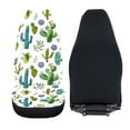 thumbnail image 6 of XYZCANDO 2 Pack Automotive Seat Protector Cover for Car Seats Car Interior Decor Easy to Install Waterproof, Sedan Van Truck Auto Seat Covers Front Seats, Cacti Bloom Pattern, 6 of 10