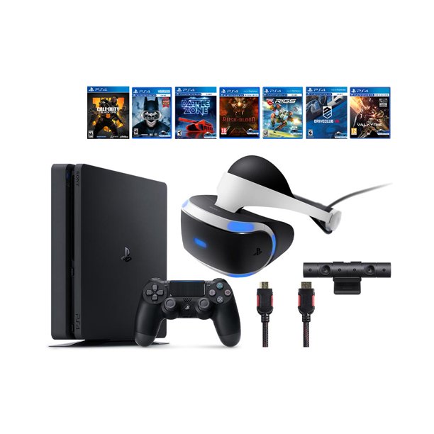 Playstation Vr Bundle 9 Items Vr Headset Playstation Camera Ps4 Call Of Duty Black Ops Iiii 6 Vr Game Disc Until Dawn Rush Of Blood Eve Valkyrie Battlezone Batman Arkham Vr Driveclub Battlezone Walmart Com Walmart Com