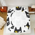 thumbnail image 5 of Castle Fairy Cartoon Black Cats Twin Sheet Sets,Cute Animal Pet Bedding, 5 of 7