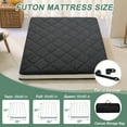 thumbnail image 5 of NAIZEA Japanese Floor Mattress, Extra Thick Memory Foam Futon Mattress, Foldable Roll Up Sleeping Pad with Bandage and Storage Bag, Queen, Black, 5 of 10