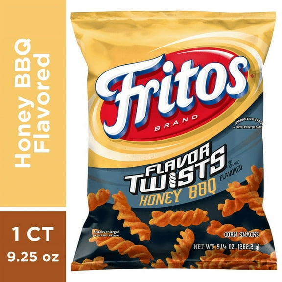 Fritos Flavor Twists Corn Snacks, Honey BBQ Flavored