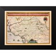 thumbnail image 2 of Blaeu 18x14 Black Modern Framed Museum Art Print Titled - Pays de la Loire Region France - Blaeu 1635, 2 of 5