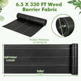 thumbnail image 3 of GVN 6.5 x 330/4 x 250/6 x 300 Feet Weed Barrier Landscape Fabric-6.5 ft, Garden Plastic Fabric, 3 of 8