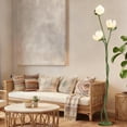 thumbnail image 4 of 67" Vintage Floral Floor Lamp, 360° Adjustable Lamp Heads, Flexible Gooseneck Stems, Lotus Shades & Foot Switch (LED Bulbs Included), 4 of 9