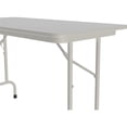 thumbnail image 2 of Correll 24"W x 48"D Melamine Top Folding Table in Gray Granite, 2 of 3