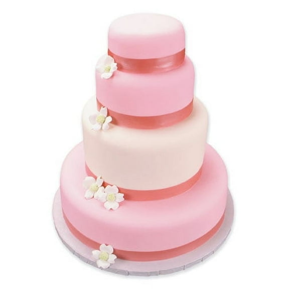 Edible Shimmering Cake Decoration Riboon -6Strips -Pink
