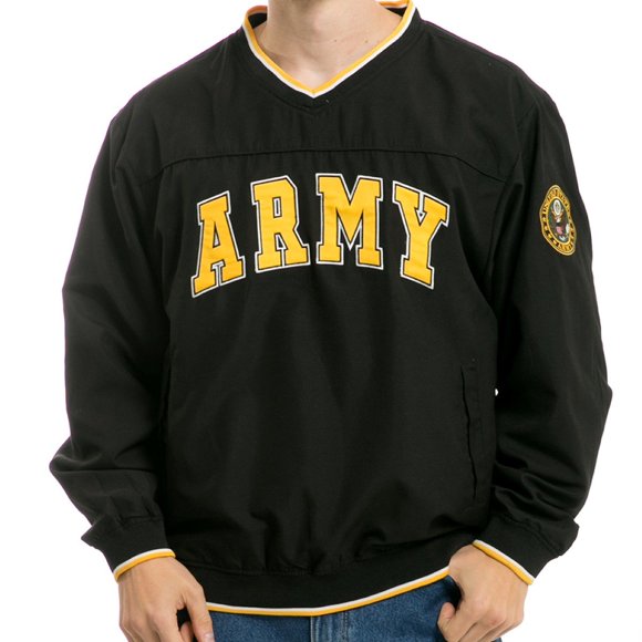 Buzo Rapid Dominance Army Microfibra Negro Mediano