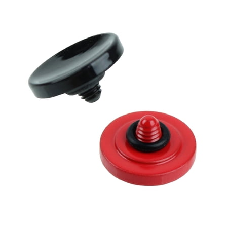 Foto&Tech 2PC Red+BK Soft Shutter Release Button Compatible with Fujifilm X-T20 X-T10 X-T3 X-T2 X-PRO2 X-PRO1 X100F X100T X100S X30 X-E2S X-E3 X-E2/Sony RX1R II RX10 IV III II/Lecia M10 M9/Nikon Df F3