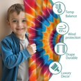 thumbnail image 3 of Blackout Kids Curtains,Colorful Tie Dye Concentric Circles Childrens Insulated Curtains Set Of 2,Bedroom Essentials,Toddler Room Decor 42"x54", 3 of 5
