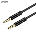 thumbnail image 2 of SUSUchens Audio Cable Professional High Fidelity 3.5mm Jack 3.5mm Jack Male to Male AUX Cord Adapter for Laptop Black 2M, 2 of 13