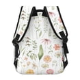 thumbnail image 4 of Balery Wildflower Watercolor 2 Mochila Escolar Impresa, Mochila Ligera para Viajes Casual, Mochila Duradera y Cómoda Multifuncional, Mochila para Laptop-One Size, 4 of 5