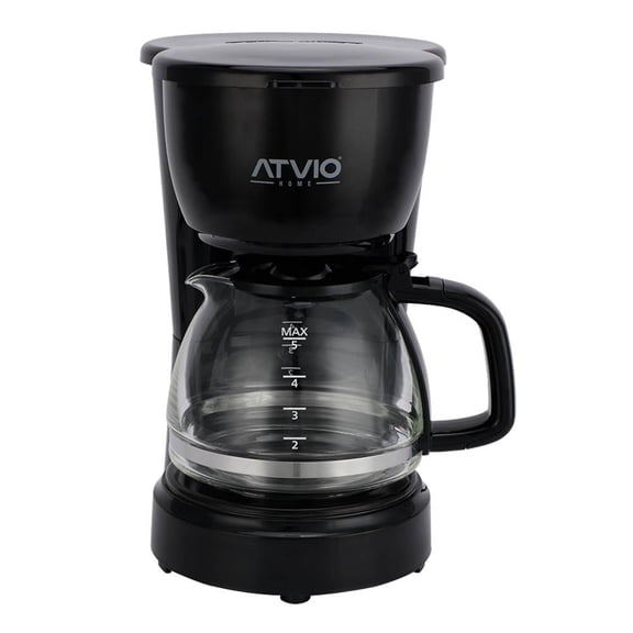 Cafetera Atvio Home Goteo 5 Tazas Negro
