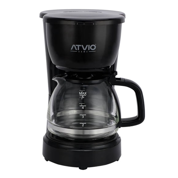Cafetera Atvio Home Goteo 5 Tazas Negro