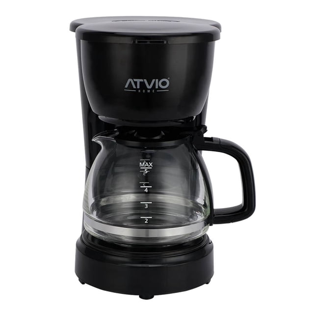 Cafetera Atvio Home Goteo 5 Tazas Negro