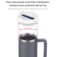 thumbnail image 4 of Tapa de vaso AESKEIA de 1,2 L compatible con Stanley Quencher, paquete de 2, 4 of 7
