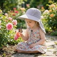 thumbnail image 2 of LRen Tea Party Hats Kids UPF 50+ Sun Hat for Boys Girls Wide Brim Lightweight Bucket Hat for Hiking Beach Outdoor Summer Activities Adjustable, 2 of 6
