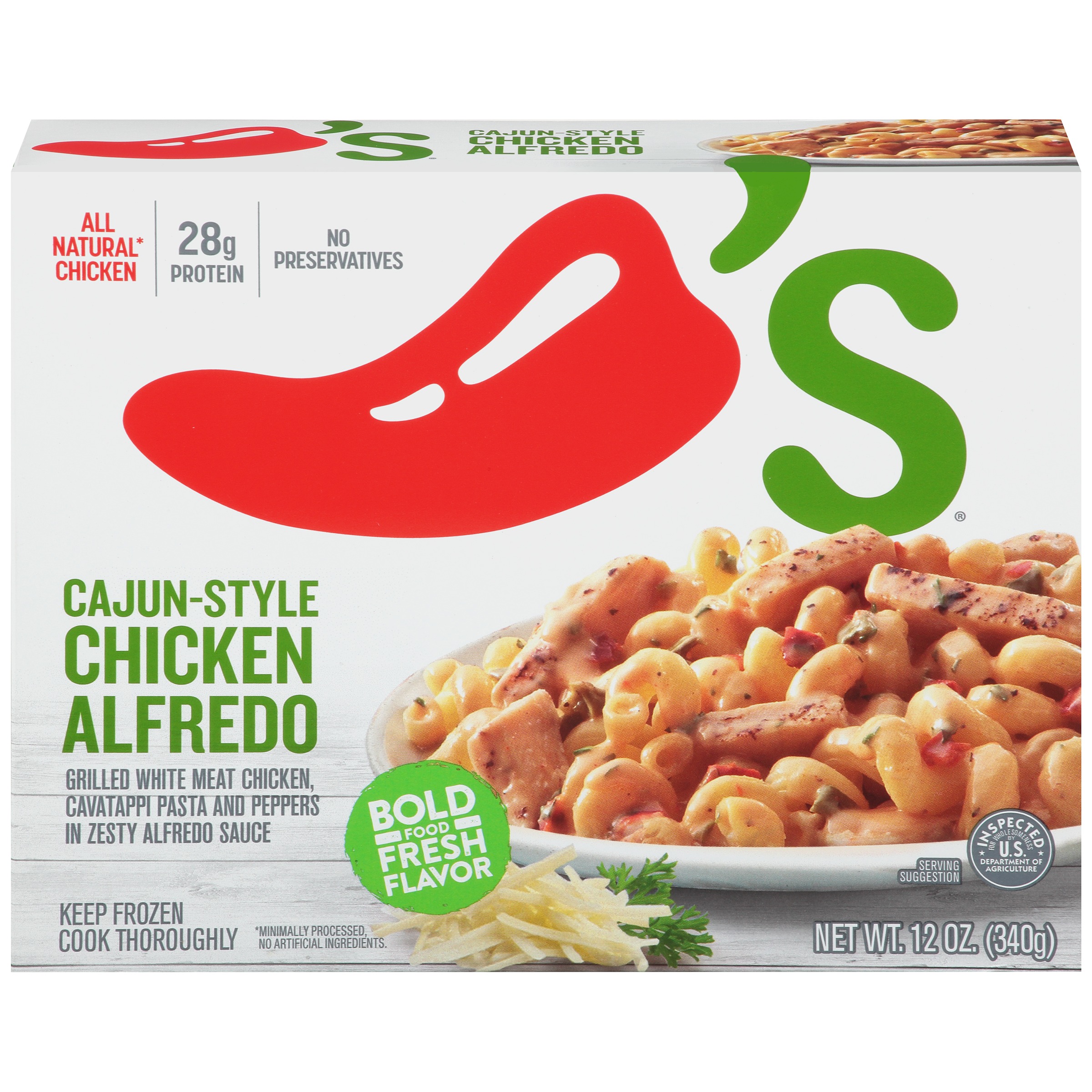 Chili S Cajun Style Chicken Alfredo 12 Oz Box Walmart Com Walmart Com