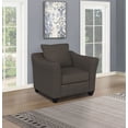 thumbnail image 2 of Salizar Upholstered Flared Arm Accent Chair Charcoal Grey, 2 of 12