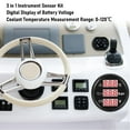 thumbnail image 4 of 3 in 1 Instrument Sensor Kit, Car Boat Engine Instrument Coolant Temperature Oil Pressure Meter Voltmeter Digital Display Backlight, 4 of 7