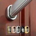 thumbnail image 4 of Zinc Alloy Oval Closet Rod End Supports Wardrobe Flange Bracket Holder, 4 of 8