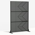 thumbnail image 7 of MAYEERTY 72"x47" Outdoor Privacy Screen with Stand Cedric Metal Balcony Decorative Screen,Black, 7 of 7