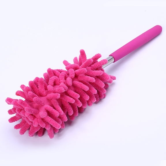 Telescopic Chenille Microfiber Cleaning Brush, Extendable Handle For Versatile Reach And Tight Space Access, Home And Car Dusting And Surface Cleaning