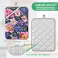 thumbnail image 6 of Yayeee Pot Holders Kitchen Heat Resistant with Pockets 7"x9.8" Cotton Oven Cooking Hot Pads, Soft Pinks Flowers, 6 of 7