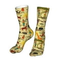 thumbnail image 6 of Gaeub Ethnic African Print Sports Socks,No Heel Casual Mid-Tube Socks,Crew Socks for Women and Man For Trouser, Dress, Business, 6 of 7