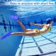 thumbnail image 5 of Aletas de natación, aletas de entrenamiento de natación para niños para nadar en el regazo, tamaño de viaje con bolsa de malla, aletas de natación de silicona para niños, adolescentes, adultos, m, 5 of 5