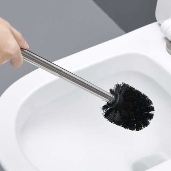 Homoyoyo 3-Pack Replacement Toilet Brushes with Plastic Handles and Firm, Dense Bristles for Deep, Effective Cleaning