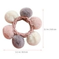 thumbnail image 4 of Pretyzoom 2-Pack Plush Hair Accessories for Girls, Soft Hair Holders in Assorted Colors, Stylish and Comfortable, 4 of 8