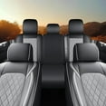 thumbnail image 5 of Seat Covers for 2009-2025 Ford F150 SuperCrew & 2017-2025 F250/F350/F450 Super Duty Crew Cab Pickup XL XLT Lariat King Ranch | Custom-Fit Front Seat Covers(Beige), 5 of 8